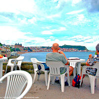 Buy canvas prints of This is the life, Scarborough, North Yorkshire. by john hill