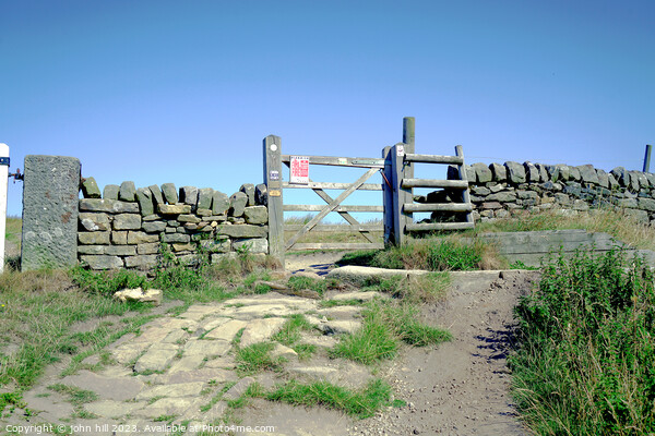 Gate and stile, curber edge, Derbyshire Picture Board by john hill