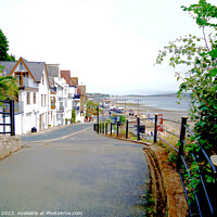 Buy canvas prints of View over the bay from Shanklin Chine, Isle of Wight. by john hill