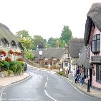 Buy canvas prints of Enchanting Charm of Shanklin's Thatched Village by john hill