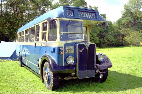 Classic 1949 AEC Regal III Bus Picture Board by john hill