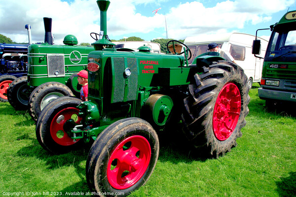 Powerful Vintage Tractor at Cromford Steam Rally Picture Board by john hill