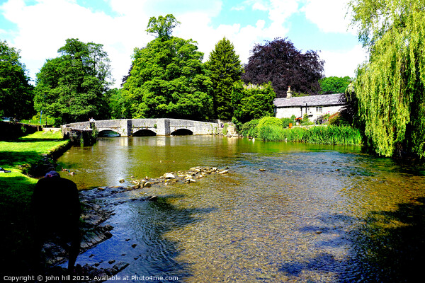 Tranquil Beauty of Ashford in the Water Picture Board by john hill