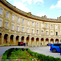 Buy canvas prints of The Majestic Buxton Crescent Hotel by john hill