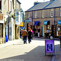 Buy canvas prints of Explore the Historic Bath Street in Bakewell, Derb by john hill
