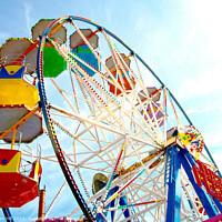 Buy canvas prints of The Enchanting Ferris Wheel by john hill