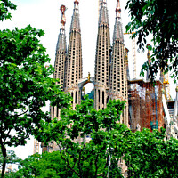 Buy canvas prints of Gaudí's Masterpiece by john hill