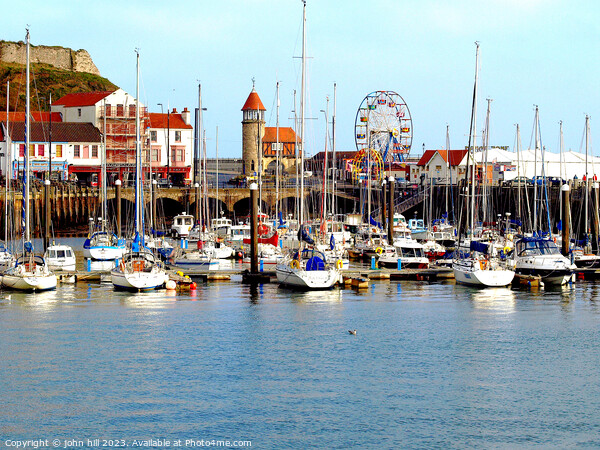 A Picturesque Escape to Scarborough Harbour Picture Board by john hill