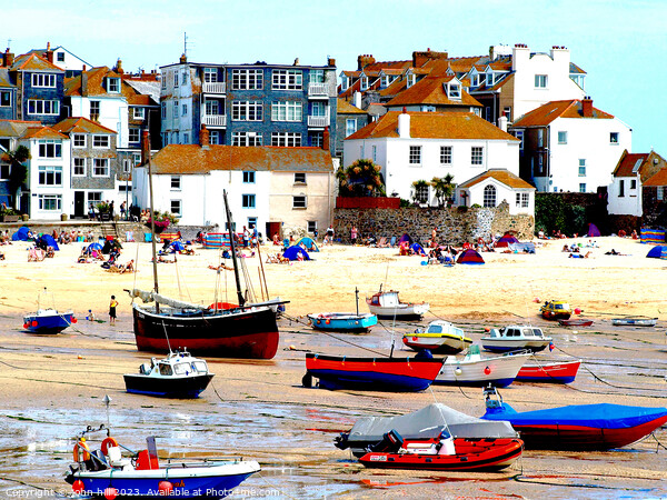 Idyllic Summer Day in St. Ives Picture Board by john hill