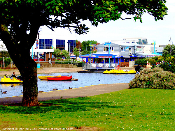 Skegness Boating Lake Picture Board by john hill