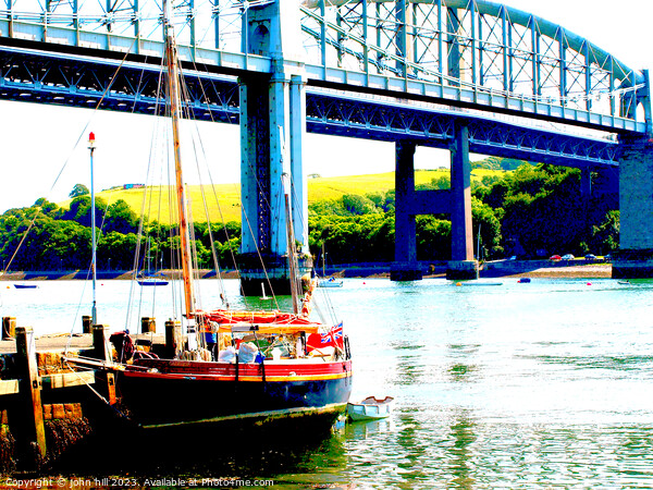 Iconic Tamar Bridges Picture Board by john hill