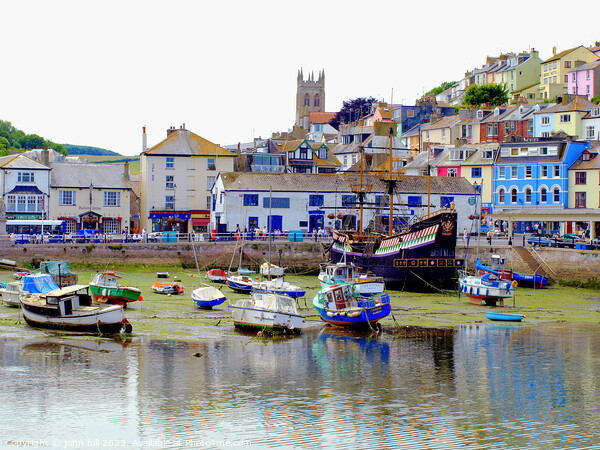 Brixham's Seaside Charm Picture Board by john hill