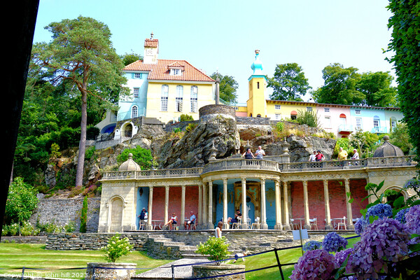 "Enchanting Portmeirion: A Colourful Italian Dream Picture Board by john hill
