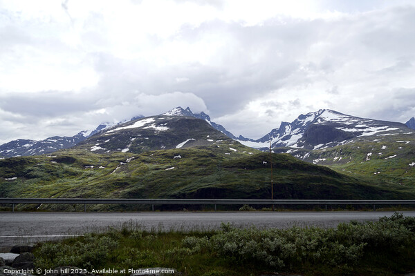 Norway's Soaring Sognefjellet Peaks Picture Board by john hill