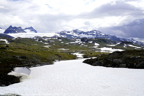 Glacial Peaks in Sognefjellet, Norway Picture Board by john hill