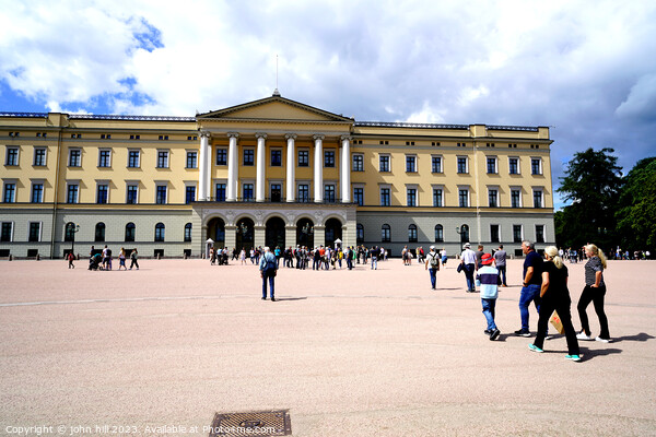 Regal Residence: Norway's Imposing Royal Palace Picture Board by john hill