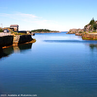 Buy canvas prints of Karmoy harbour, Norway by john hill