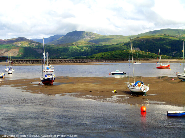Barmouth and Cader Idris, Wales Picture Board by john hill