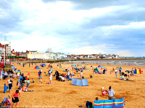 Vibrant Summer Day at Bridlington Beach Picture Board by john hill