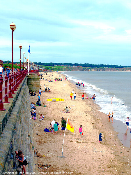 'Blissful Family Day, Bridlington North Beach' Picture Board by john hill