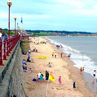 Buy canvas prints of 'Blissful Family Day, Bridlington North Beach' by john hill
