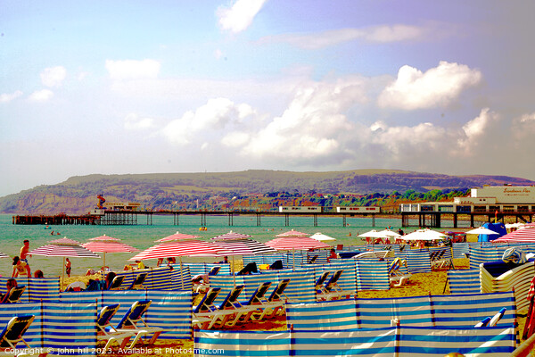 Summertime Serenity: Isle of Wight's Sandown Picture Board by john hill