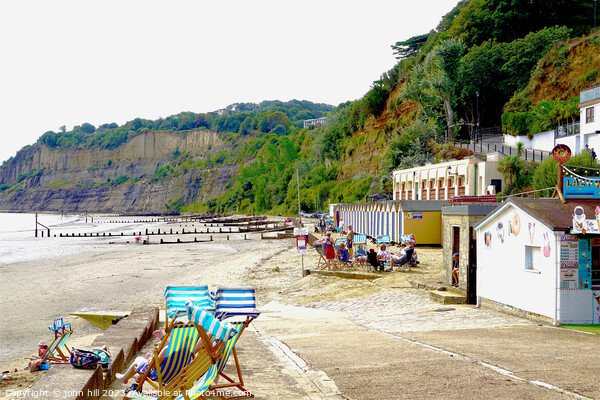 The Chine Beach at shanklin, Isle of Wight. Picture Board by john hill