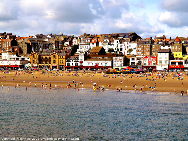 Tranquil Scarborough: Seafront Splendour in August Picture Board by john hill