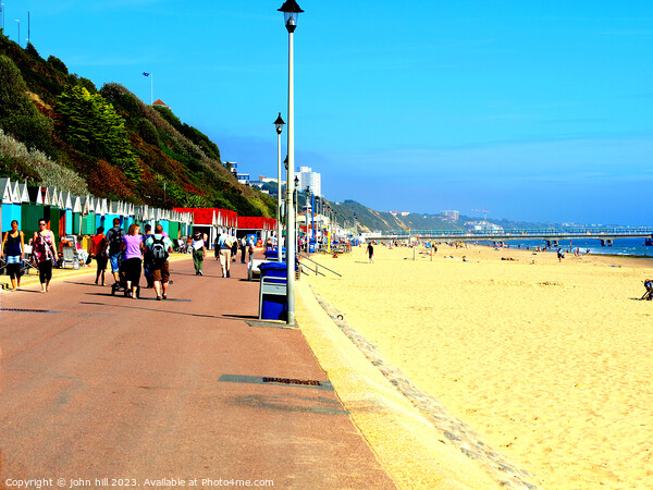 Bournemouth's Sandy Shores Beckon Picture Board by john hill