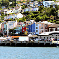 Buy canvas prints of Enchanting Kingswear Vista from Dartmouth Ferry by john hill