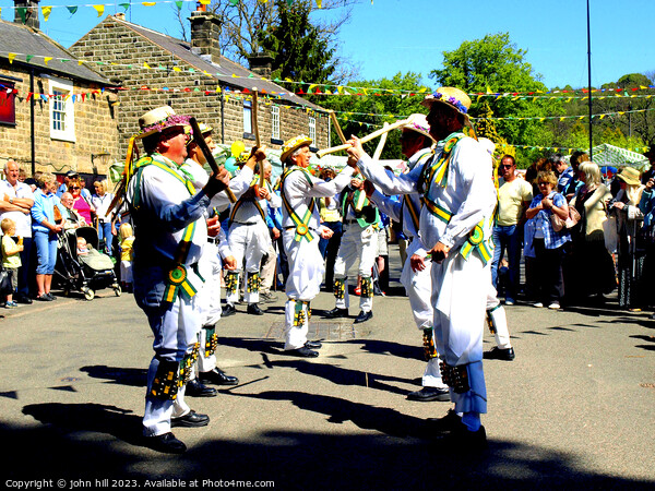 Vibrant Morris Festivity at Ashover Carnaval Picture Board by john hill