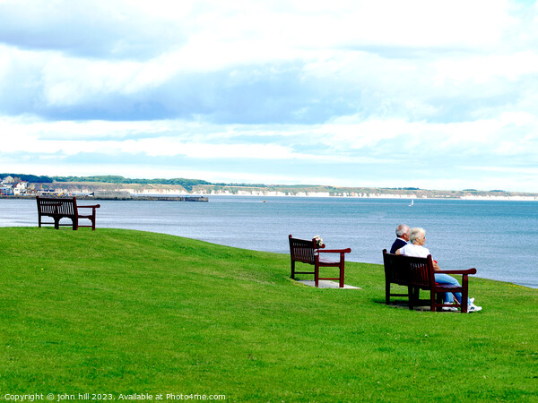 Leisurely Moments in Bridlington Bay Picture Board by john hill