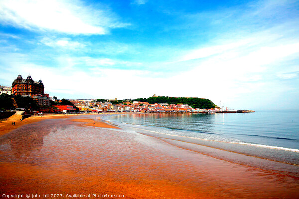 Charming Scarborough's Low Tide Moment Picture Board by john hill