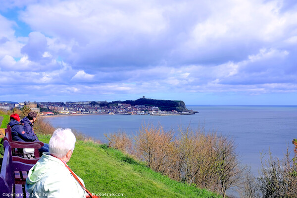 Enchanting Scarborough Seaside Panorama Picture Board by john hill