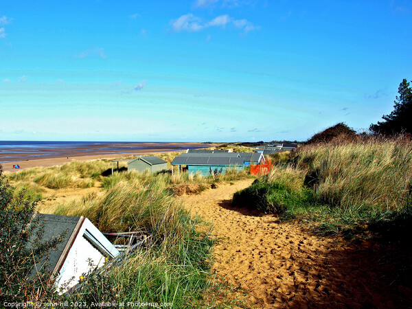 Old Hunstanton's Beach Charm: Tranquillity Unleash Picture Board by john hill