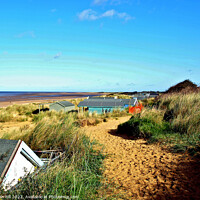 Buy canvas prints of Old Hunstanton's Beach Charm: Tranquillity Unleash by john hill
