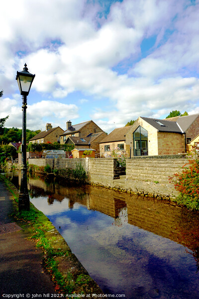 Enchanting Bakewell Brookside Reflections Picture Board by john hill