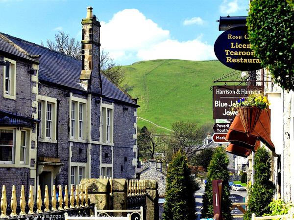Captivating Castleton: A Peak District Panorama Picture Board by john hill