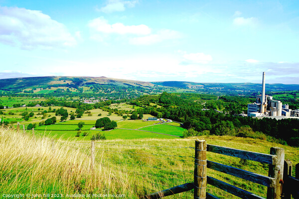 Breathtaking View Over Hope Valley Picture Board by john hill