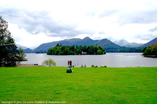 Sun-Kissed Derwentwater: A Cumbrian Tableau Picture Board by john hill
