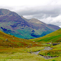 Buy canvas prints of Spectacular Honister Pass Vista: High Stile, Red P by john hill