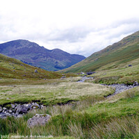 Buy canvas prints of Enigmatic Honister Pass' Panoramic View by john hill