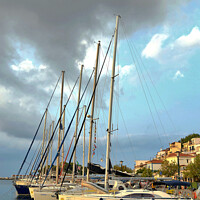 Buy canvas prints of Serene Anchorage at Skiathos by john hill