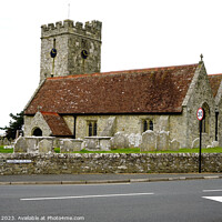 Buy canvas prints of Chale Church, Chale, Isle of Wight by john hill