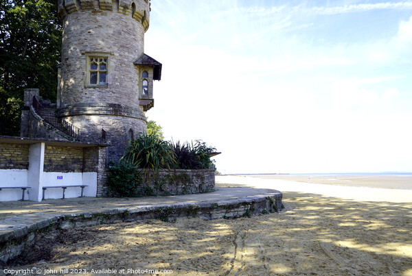 Appley tower and beach, Ryde, Isle of Wight. Picture Board by john hill