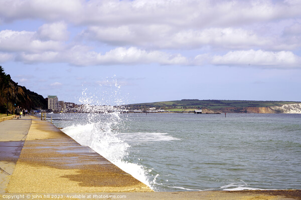 What a Splash! , Sandown, Isle of Wight Picture Board by john hill