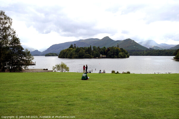 Derwentwater from Keswick, Lake district Picture Board by john hill
