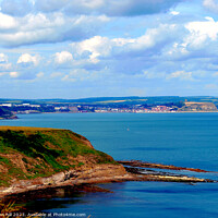 Buy canvas prints of Scarborough bay Yorkshire by john hill