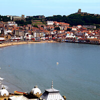 Buy canvas prints of Scarborough South bay, Yorkshire by john hill