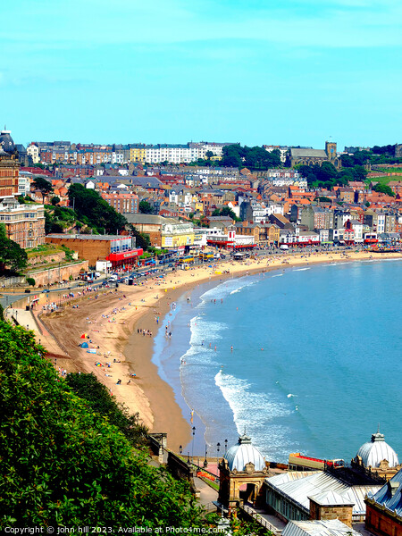Scarborough South beach Yorkshire Picture Board by john hill